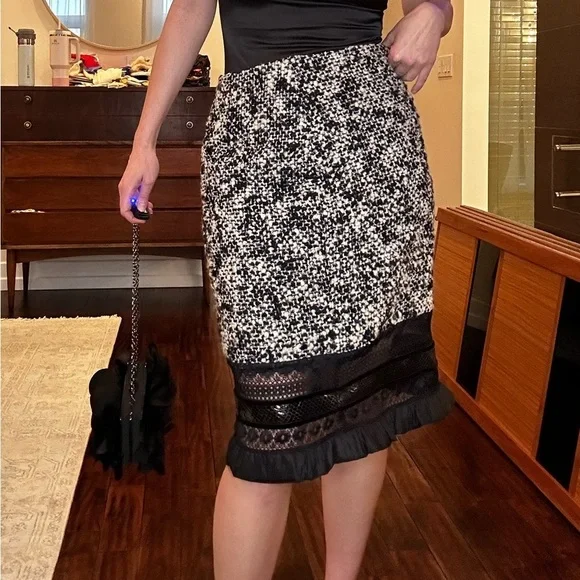 Richard Tyler Couture Wool Blend Vintage Skirt - Picture 3 of 10